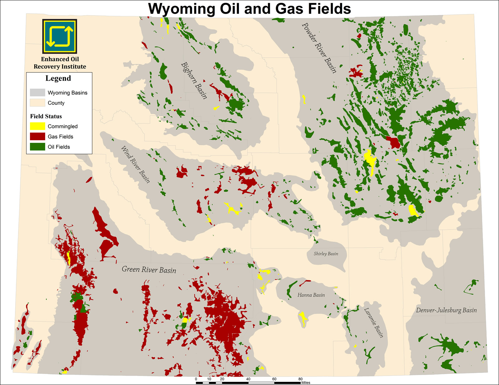 All Wyoming Oil & Gas Fields