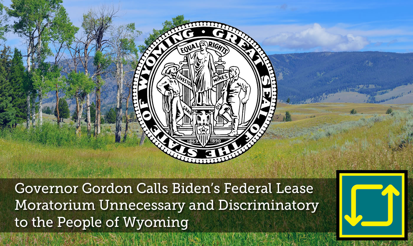 Gordon Calls Biden’s Federal Lease Moratorium Unnecessary