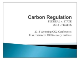 Carbon Regulation Federal V. State 2013 Updates