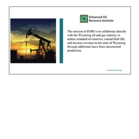 EORI Insights Event: ESal, Science-Based, Field-Proven Increased Oil Recovery Technology