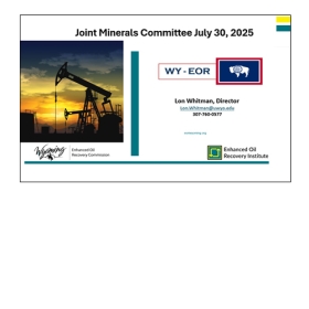 EORI presentation to Joint Minerals Committee - July 30, 2025
