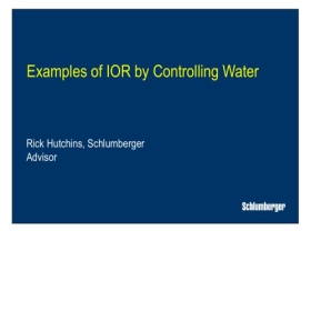 Examples of IOR by Controlling Water