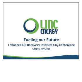 Fueling our Future, Underground Coal Gasification (UCG), LINC Enerygy