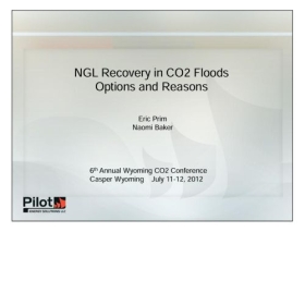 NGL Recovery in CO2 Floods Options and Reasons