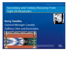 Secondary and Tertiary Recovery from Tight Oil Reservoirs