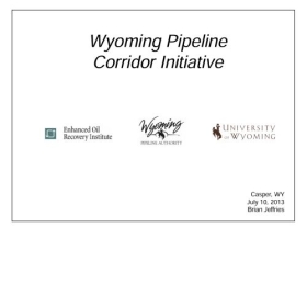 Wyoming Pipeline Corridor Initiative (2013)